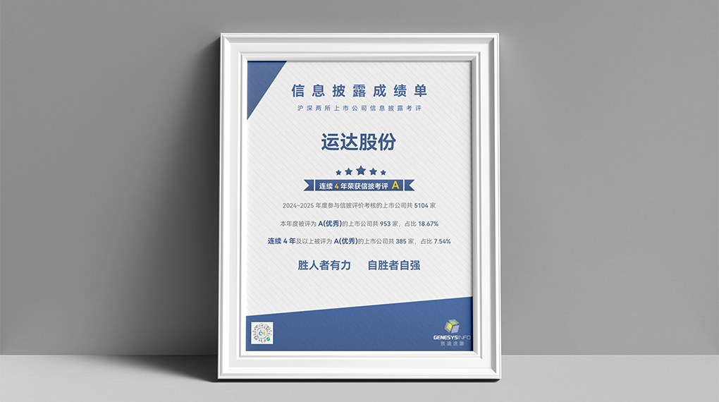 人生就是搏陆续4年荣获上市公司信息披露最高评级&ldquo;A&rdquo;级